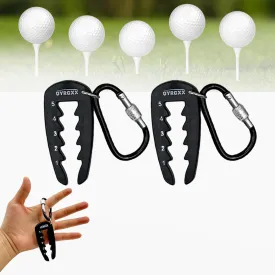 2-Pack Adjustable Golf Tee Height Tool, Golf Training Aid - Precision Golf Tee Height Setter for Consistent Swings and Precise Shots, Improve The Accuracy of The Golf Club