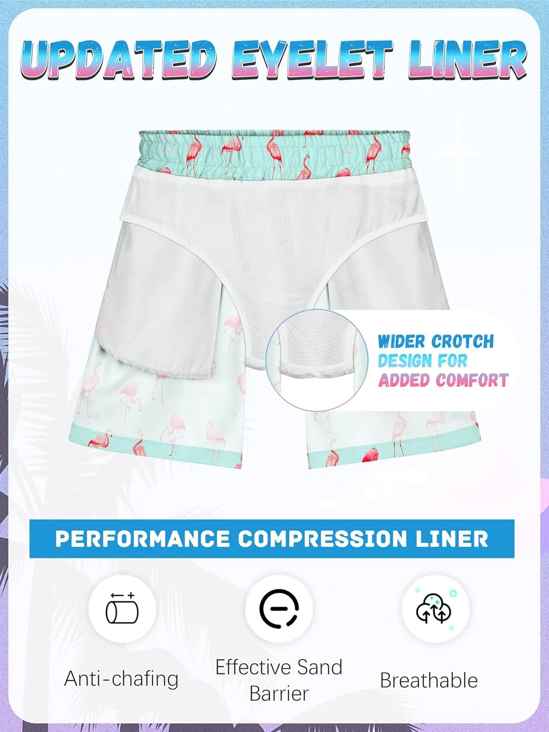 3/1 Pack Boys Swim Trunks UPF 50  Swim Shorts Kid Board Shorts with Mesh Lining Quick Dry Beachwear Swimsuit