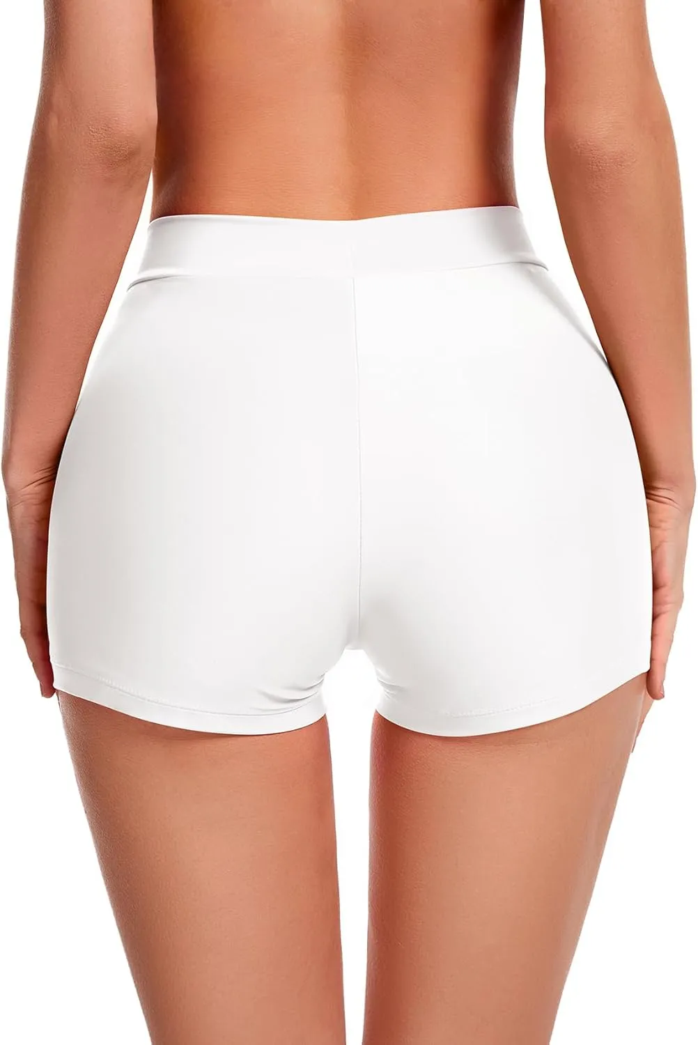 Bellecarrie Women High Waisted Swim Shorts Bikini Bottoms