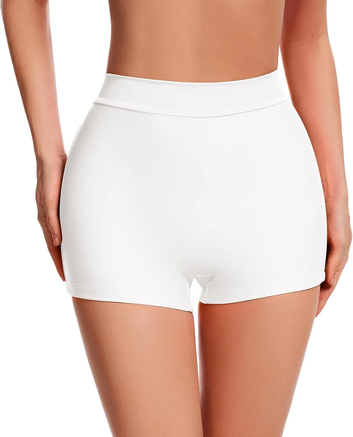 Bellecarrie Women High Waisted Swim Shorts Bikini Bottoms