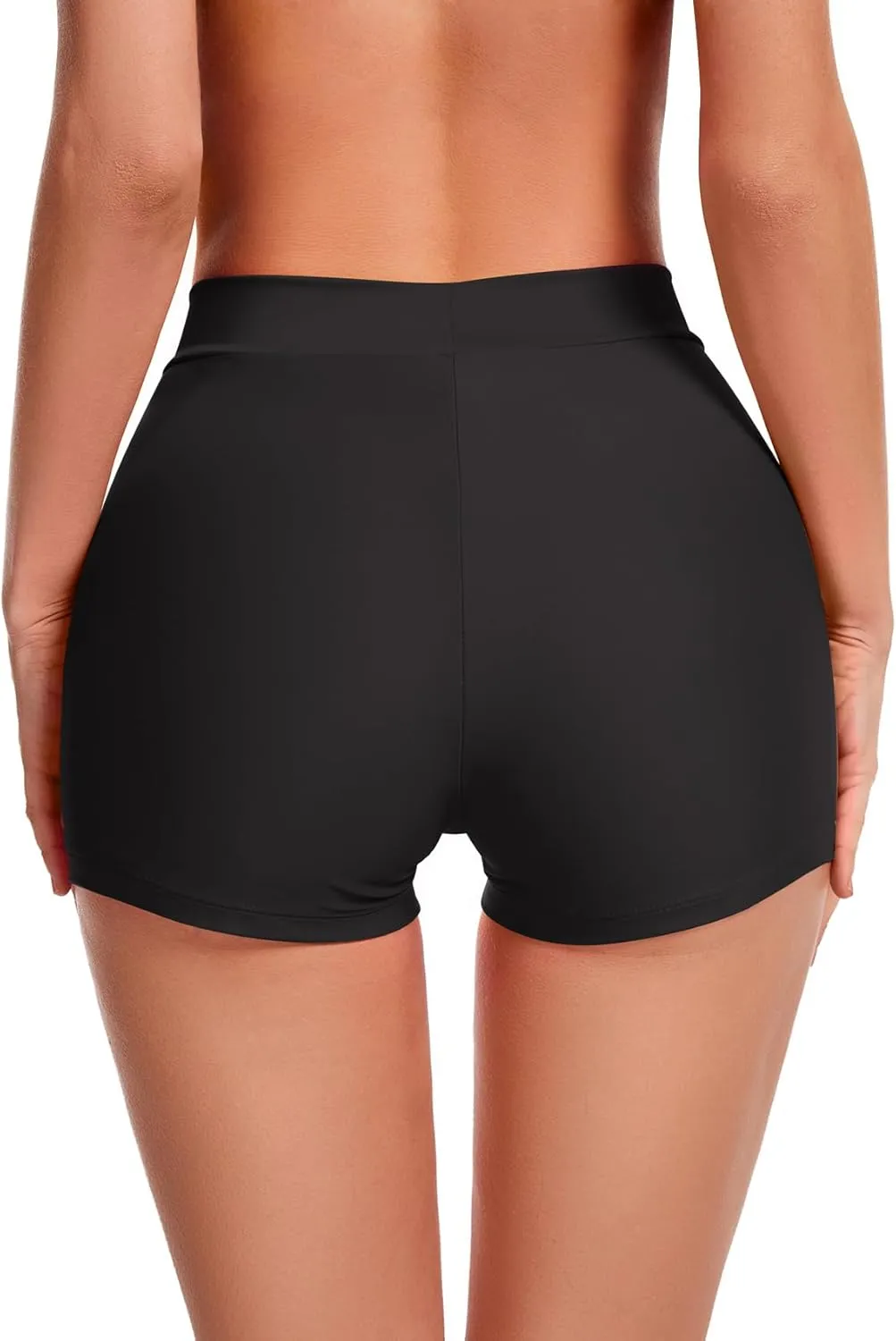 Bellecarrie Women High Waisted Swim Shorts Bikini Bottoms
