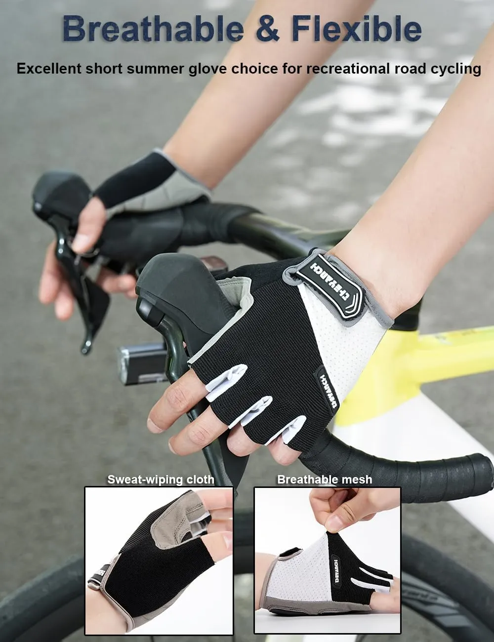 Cycling Gloves for Men Women Bike Gloves for Men Cycling, Paded Dirt Bike Glove Biking Glove for Men Women Bicycle Accessories, Guantes para Bicicleta Hombre Guantes Ciclismo Hombre