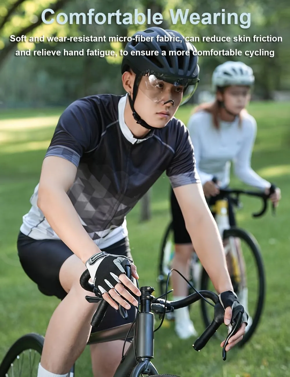 Cycling Gloves for Men Women Bike Gloves for Men Cycling, Paded Dirt Bike Glove Biking Glove for Men Women Bicycle Accessories, Guantes para Bicicleta Hombre Guantes Ciclismo Hombre