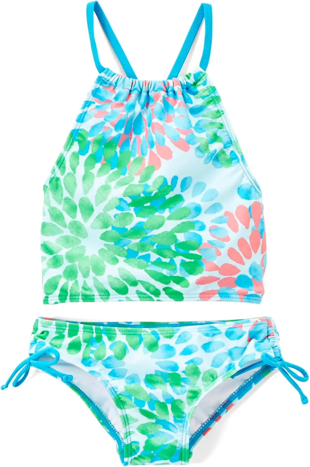 Kanu Surf Girls' Daisy UPF 50 Beach Sport Halter Tankini 2-Piece Swimsuit
