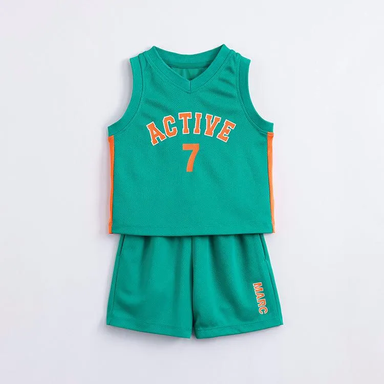 MARC & JANIE Boys Basketball Shorts Sets 230705