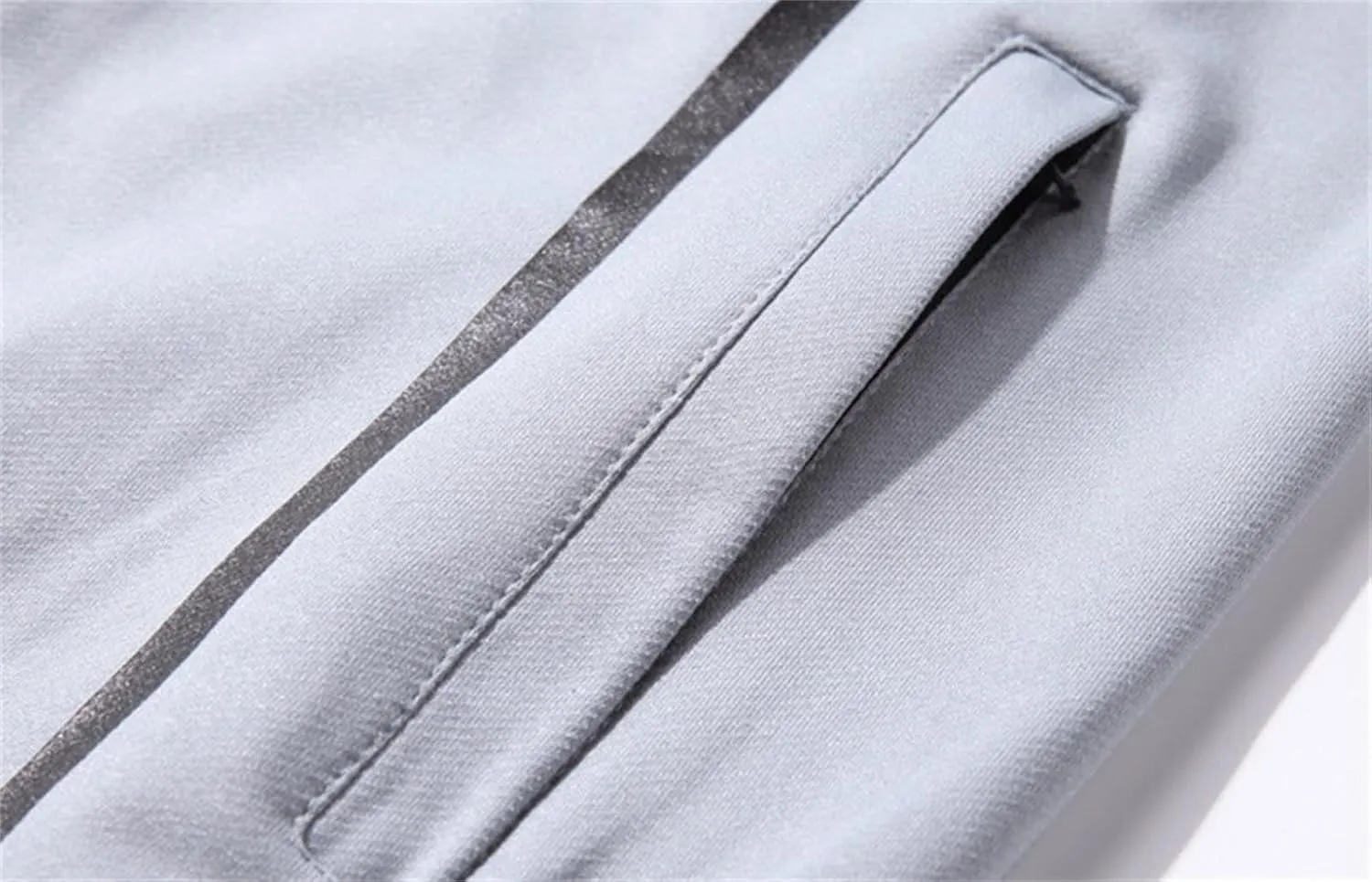 Mens Long Tracksuit Basic Hoodies & Sweatpants Quarter Zip Workout Plaid Jacquard Jogging Suit Casual Lounge wear