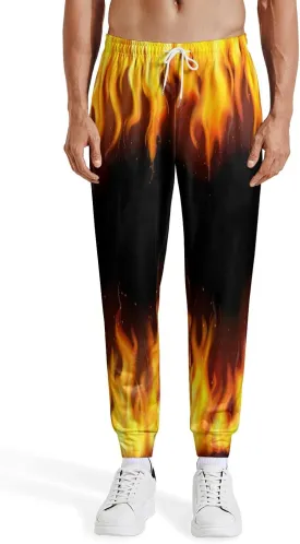 Mens Sweatpants 80s 90s Retro Joggers Sports Funny Workout Party Gym Pants with Pockets