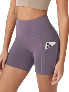 ODODOS Women's Tummy Control Biker Shorts 2.0 with Pockets High Waist Athletic Workout Yoga Shorts-3.5''/ 5"/ 8" / 10" Inseam