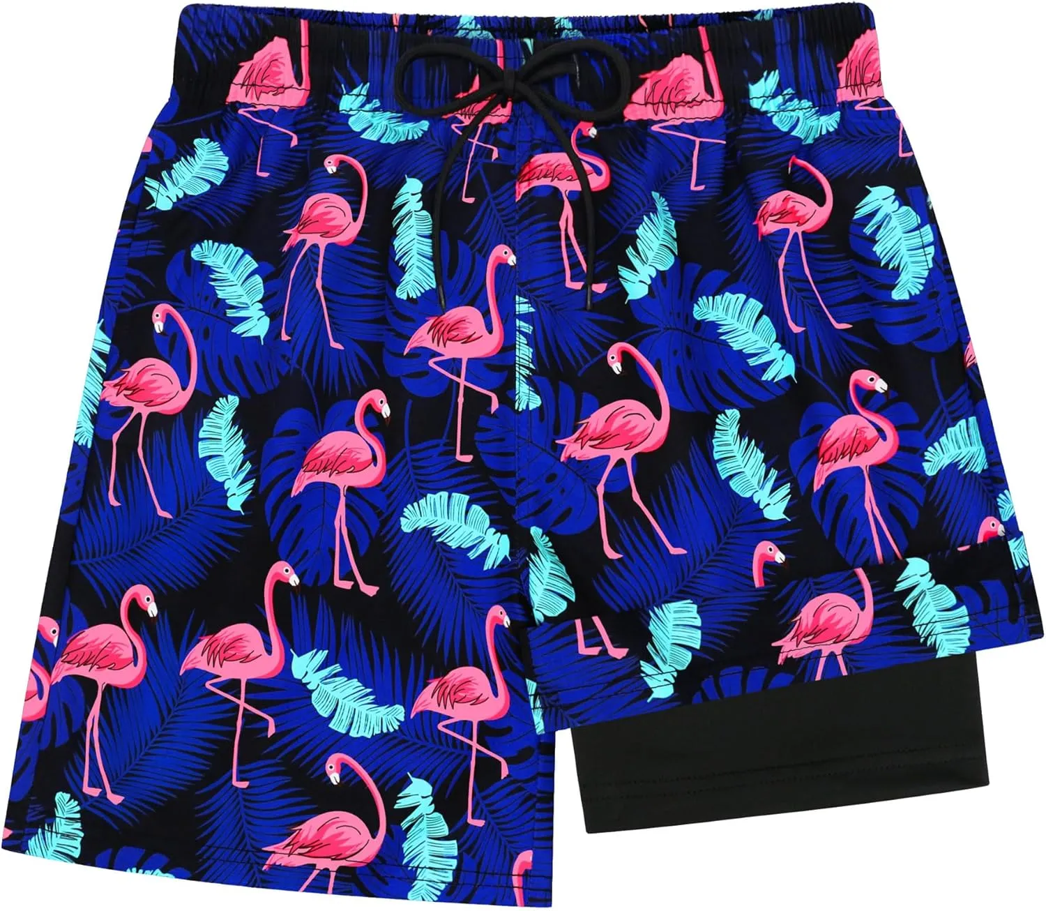 Olreco Youth Boys Swim Trunks with Compression Liner Boys Bathing Suit for Kids Swimsuits Teen Quick Dry Kids Board Shorts