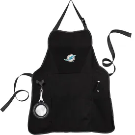 Team Sports America NFL Ultimate Grilling Apron with Bottle Opener and Insulated Beverage Holder, Adjustable Straps Men Women