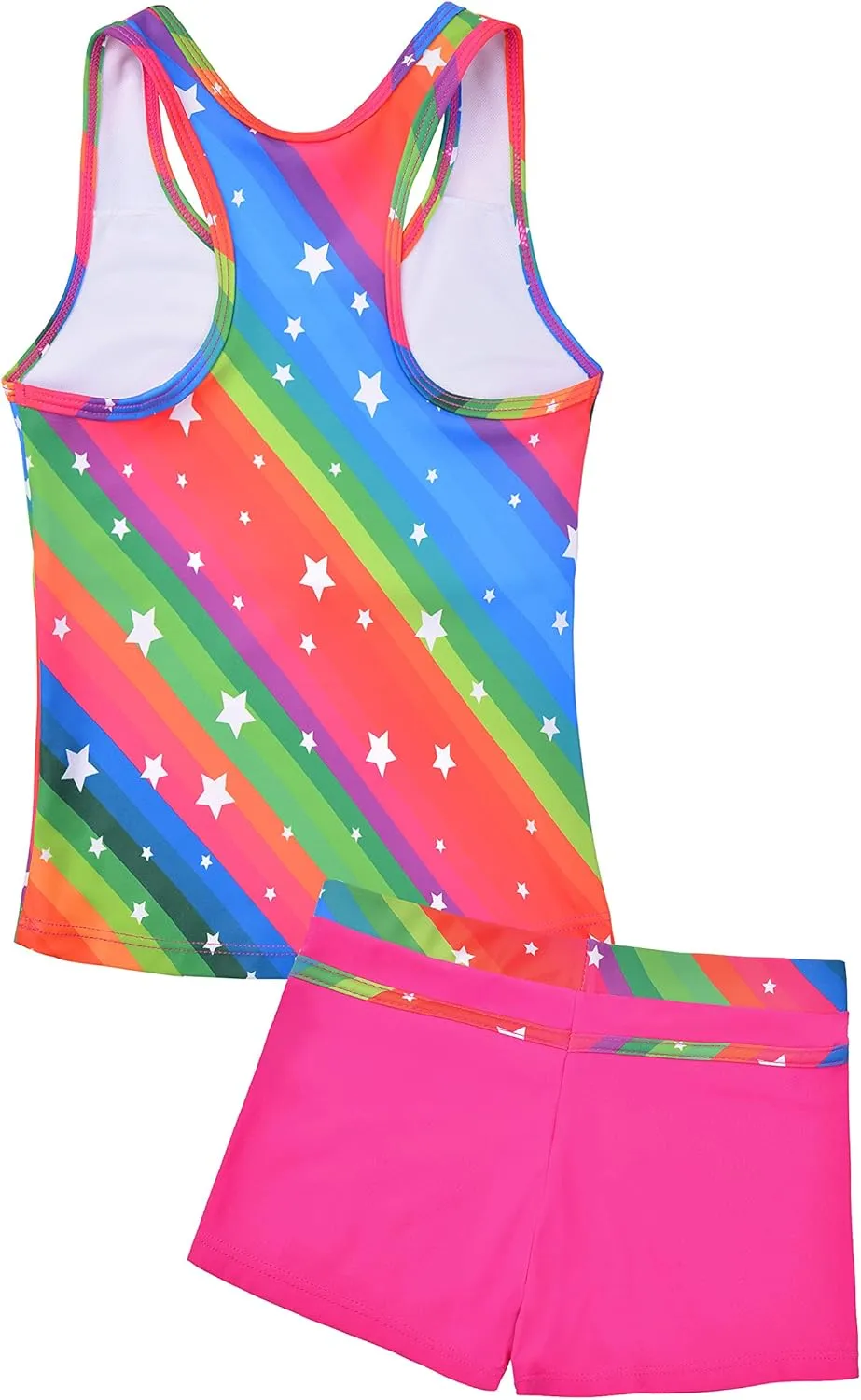 Uhnice Girls Swimsuit Two Piece Tankini Swimwear with Boyshort