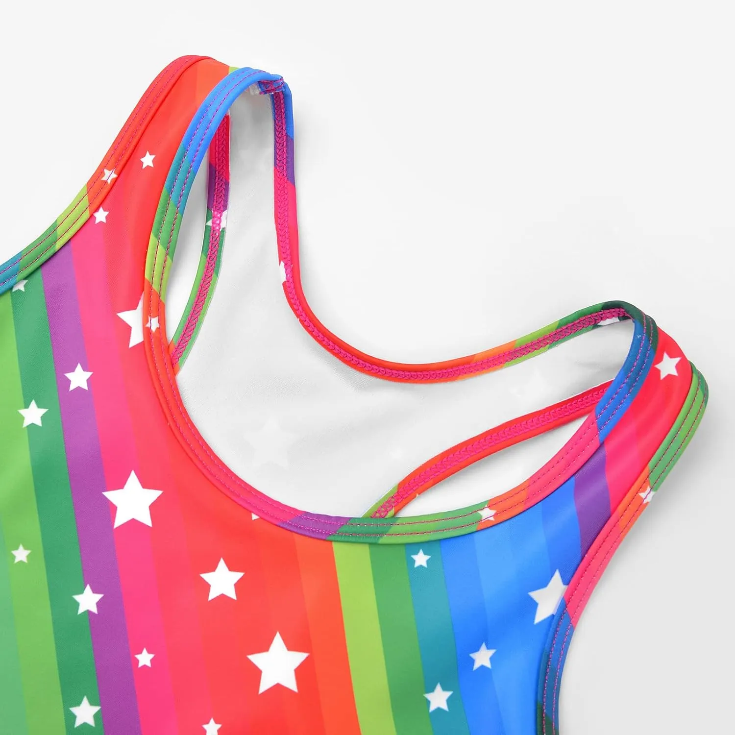 Uhnice Girls Swimsuit Two Piece Tankini Swimwear with Boyshort