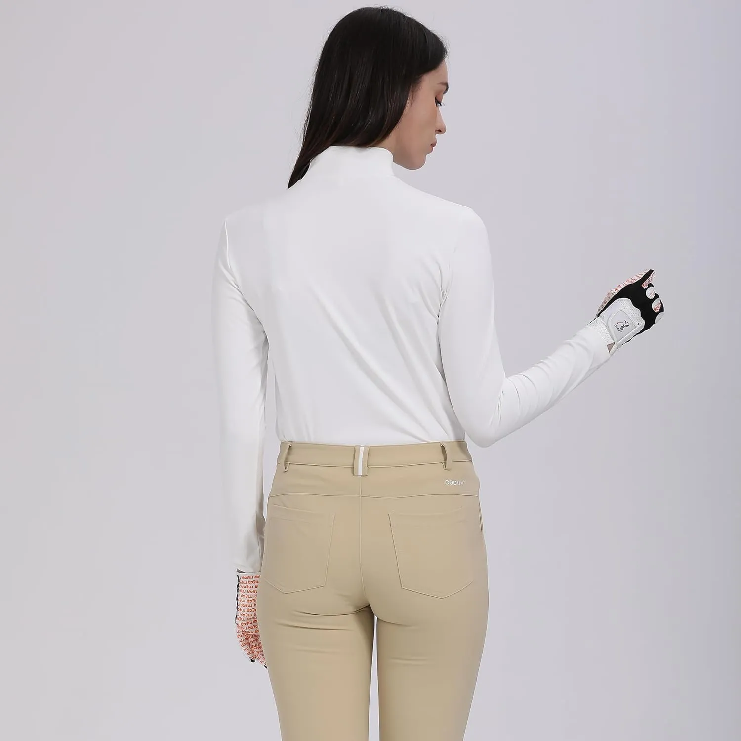Warmth Base-Layer Thermal Shirt Long Sleeve Mock-Neck Heating Underwear or Outerwear for Women